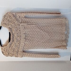Two pieces small crocheted sweater with matching Cami absolutely gorgeous